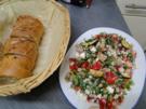 Weißer Bohnensalat mit Schafskäse und Ruccola - Rezept