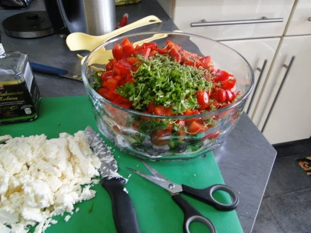 Weißer Bohnensalat mit Schafskäse und Ruccola - Rezept - Bild Nr. 5
