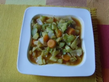 Rezept: Bunte Gemüsesuppe.... Bunte Gemüsesuppe.... - Rezept