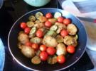 Kartoffel - Zucchini - Tomatenpfanne - Rezept