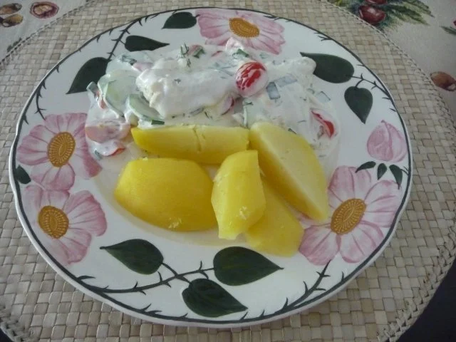 Fisch : Heringsfilet in Joghurt mit Gurke und Tomate - Rezept - Bild Nr. 9