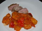 Paprika-Gnocchi-Pfanne zu Schweinefilet - Rezept