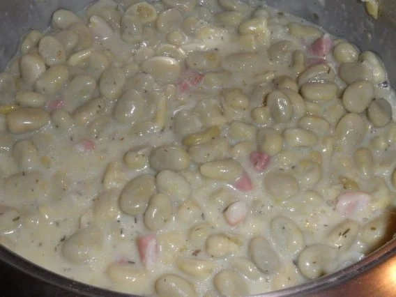 Dicke Bohnen mit fein paniertem Putenschnitzel - Rezept - Bild Nr. 6