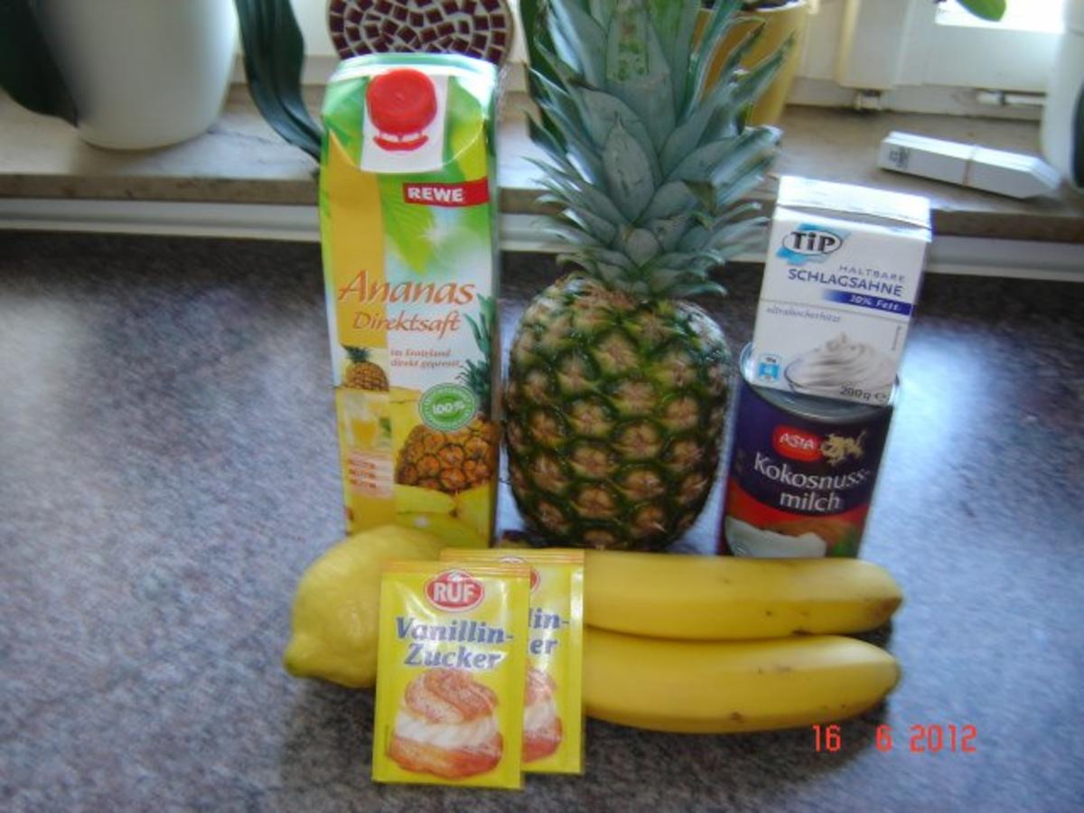 Smoothies & Co. : Pina-Colada mit Kokosmilch - Rezept - Bild Nr. 2