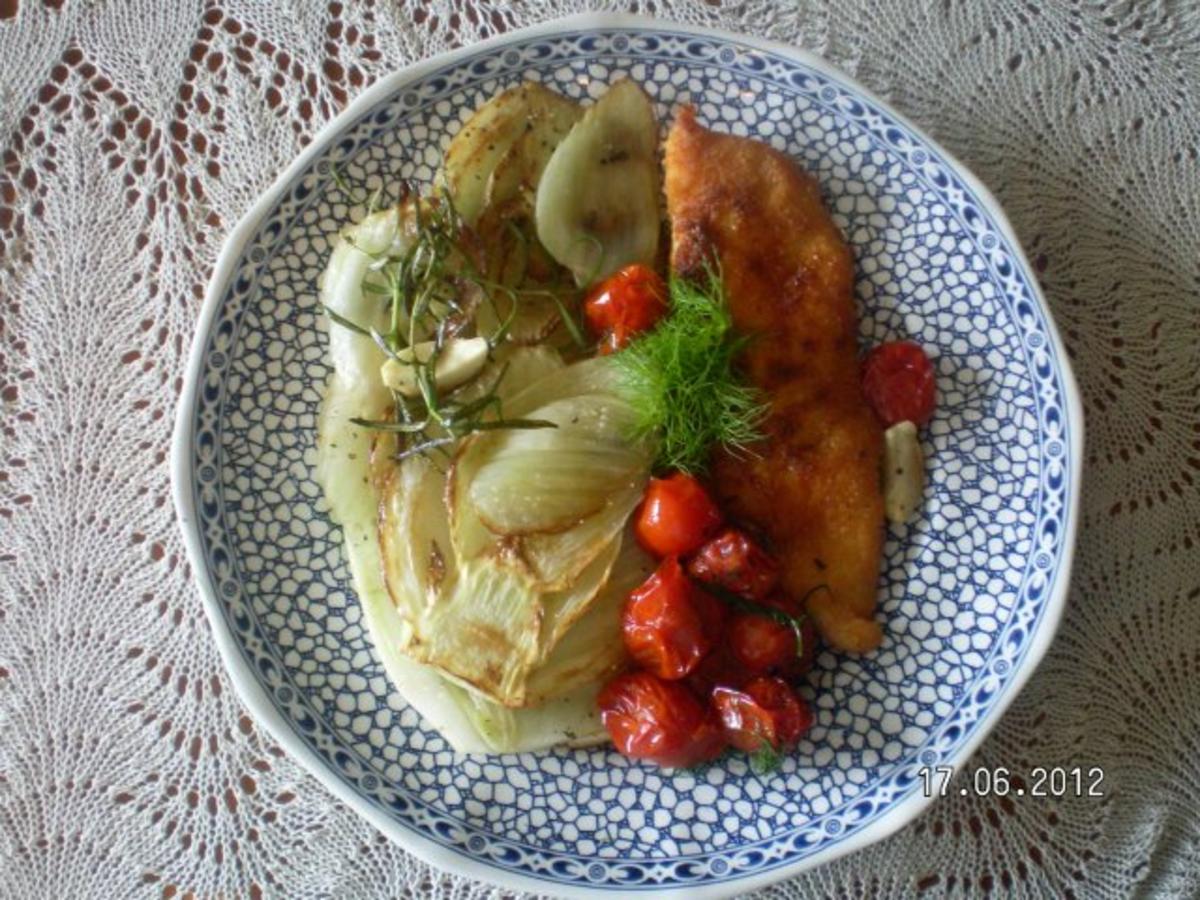 Fenchel mit Tomaten und Putenschnitzel - Rezept - kochbar.de