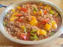 Hack-Pfanne mit Reis - Rezept