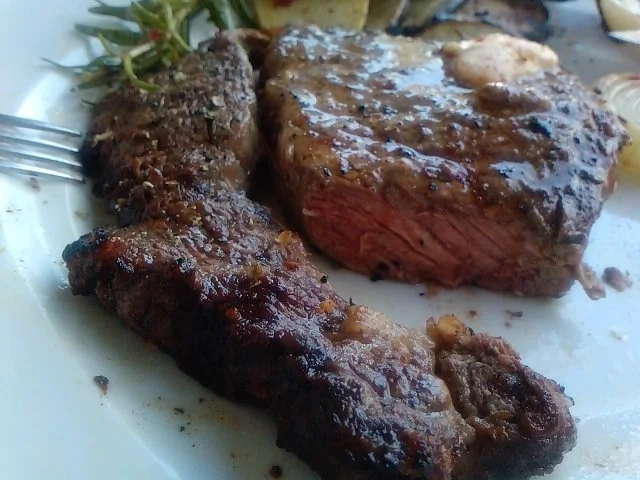 R I B S & C H I P S Part Two --  Das "Hurra-Wir sind im Viertelfinale Rib-Eye-Steak" - Rezept - Bild Nr. 14