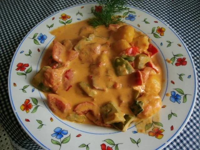 Paprika-Tomatengemüse - Rezept