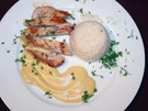 Rezept: Hühnerbrust in Zitronengras-Hollandaise und Reis Hühnerbrust in Zitronengras-Hollandaise und Reis - Rezept