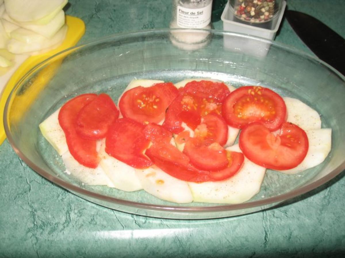 Gemüse - Kohlrabi und Tomaten überbacken ... - Rezept - Bild Nr. 6