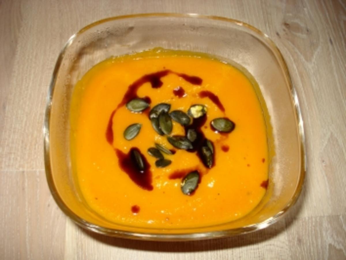 Pikante Kürbis-Ingwer Suppe - Rezept