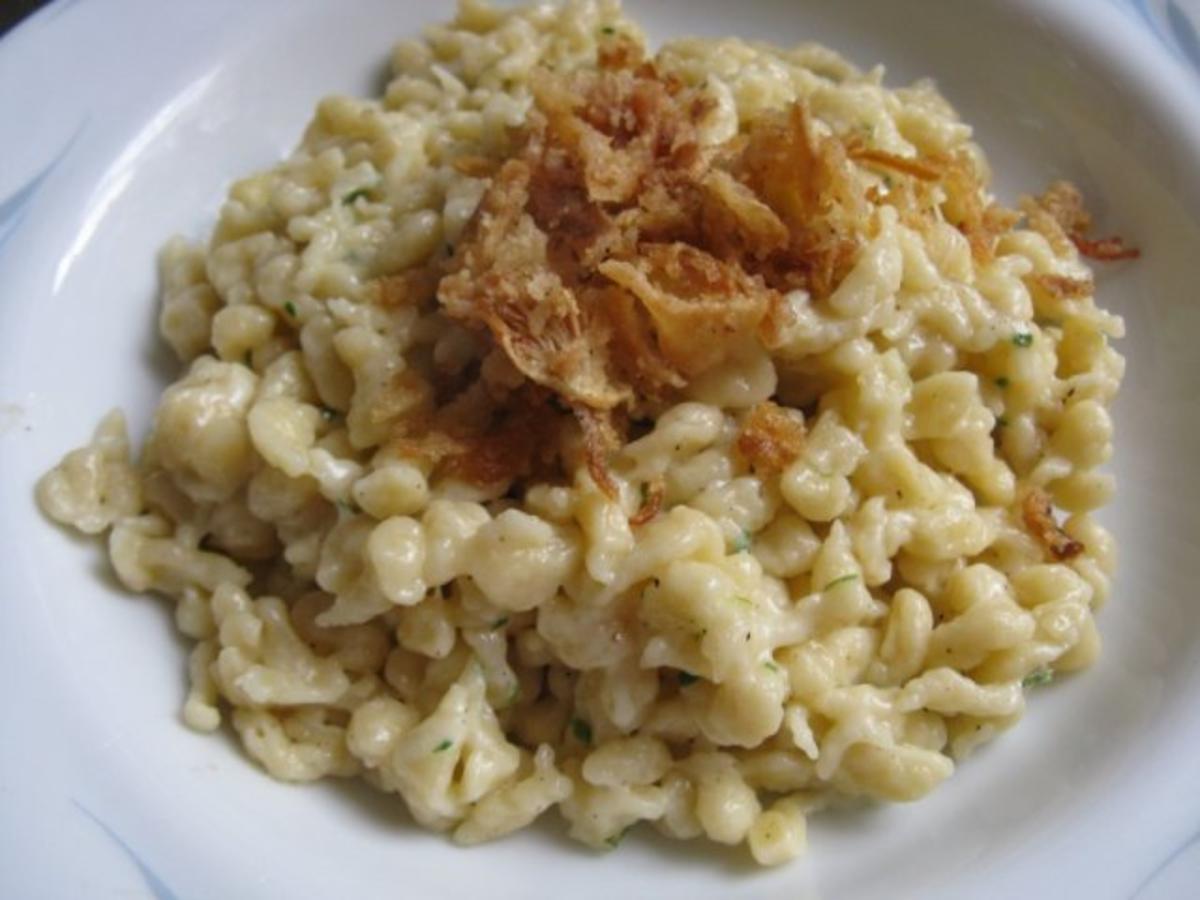 Käsespätzle Spätzel selbstgemacht - Rezept