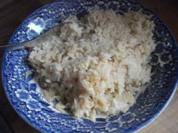 Reis mit Erdnuss-Sauce - Rezept