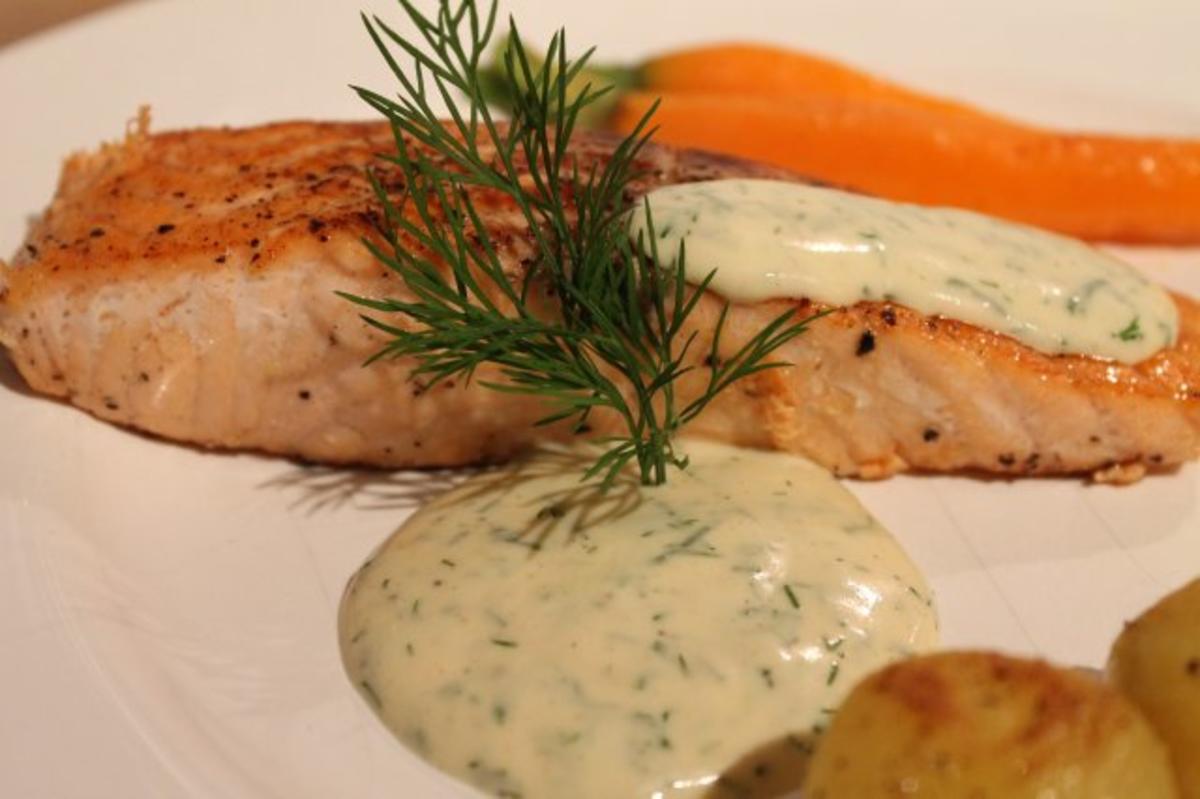 Faszinierend Sauce Zu Lachs Und Kartoffeln Fotos