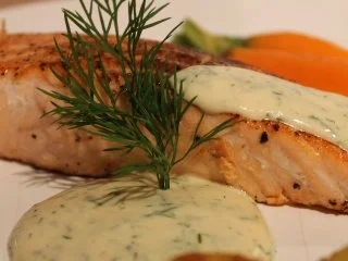 Rezept: Lachs mit Honigsenfsauce und Kartoffeln Bild Nr. 3 Lachs mit Honigsenfsauce und Kartoffeln - Rezept - Bild Nr. 3