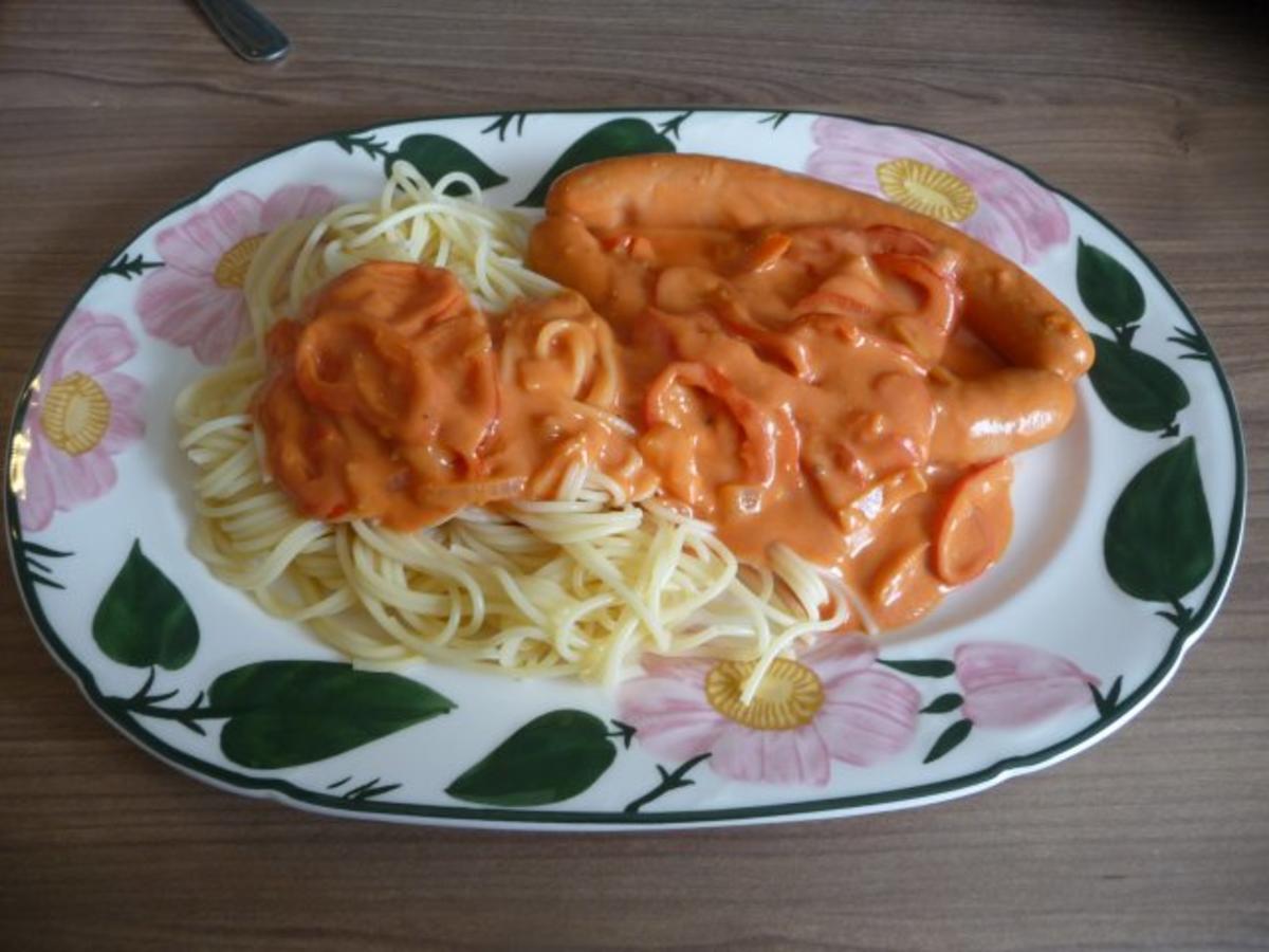 Pasta : Spaghetti mit Tomaten / Brunch-Soße - Rezept