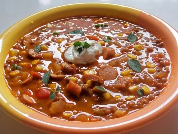 Rezept: Bunter Paprika-Linsen-Topf mit Bockwurst Bild Nr. 6 Bunter Paprika-Linsen-Topf mit Bockwurst - Rezept - Bild Nr. 6