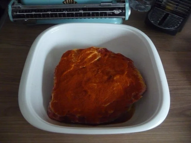 Rezept: Schwein : Schweinehals-Braten in Backpflaumen Bild Nr. 6 Schwein : Schweinehals-Braten in Backpflaumen - Rezept - Bild Nr. 6