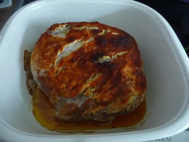 Rezept: Schwein : Schweinehals-Braten in Backpflaumen Bild Nr. 8 Schwein : Schweinehals-Braten in Backpflaumen - Rezept - Bild Nr. 8