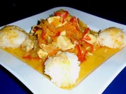 Scharfes Hähnchen mit Basmatireis - Rezept