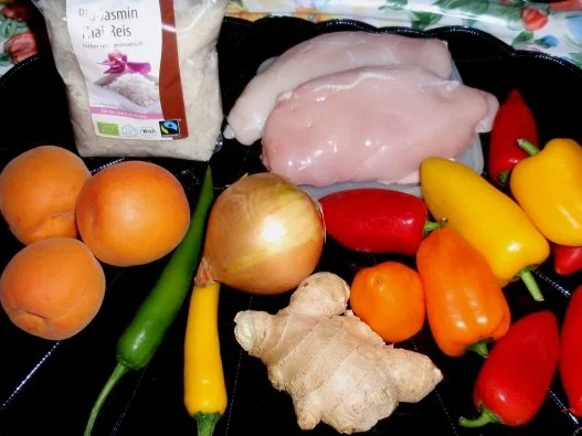 Rezept: Scharfes Hähnchen mit Basmatireis Bild Nr. 2 Scharfes Hähnchen mit Basmatireis - Rezept - Bild Nr. 2