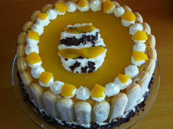 Pfirsich-Joghurt-Torte - Rezept mit Bild - kochbar.de