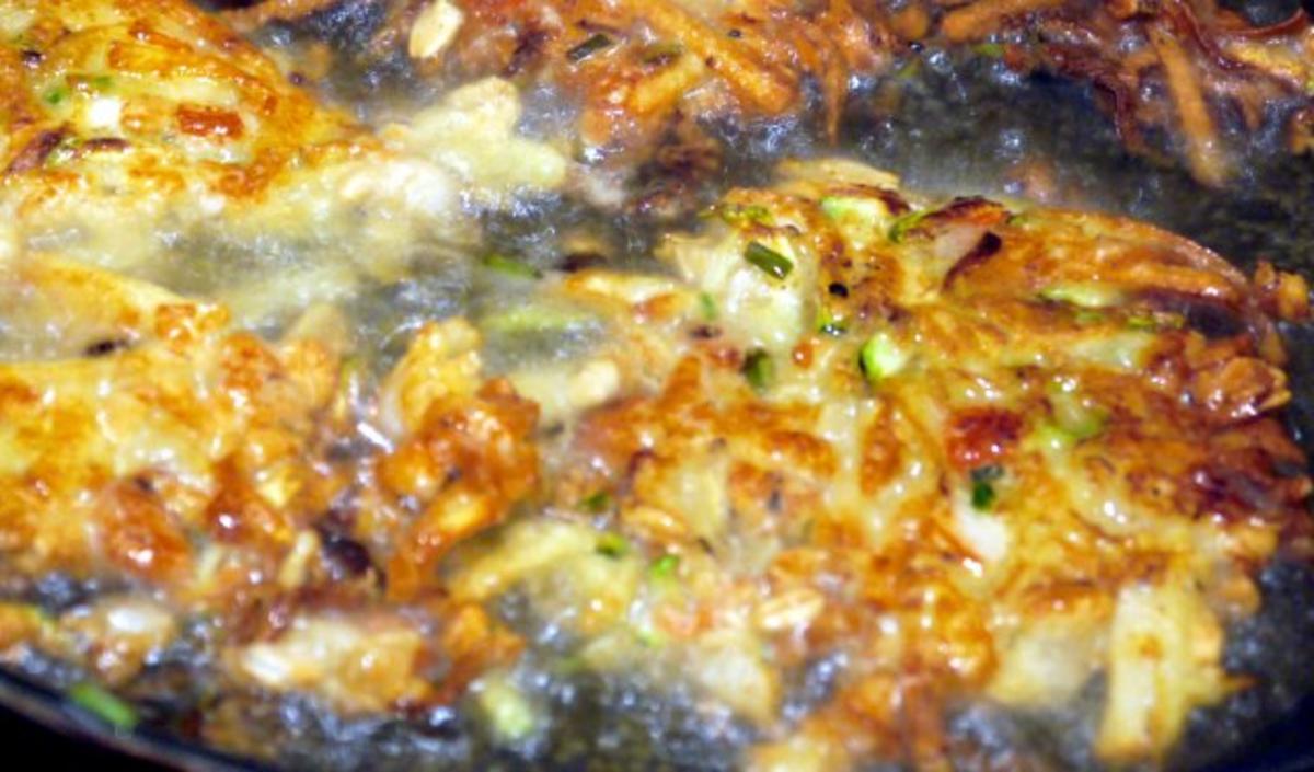 Pikante Kartoffel-Zucchini-Puffer mit Knoblauch-Limetten-Dip - Rezept - Bild Nr. 11