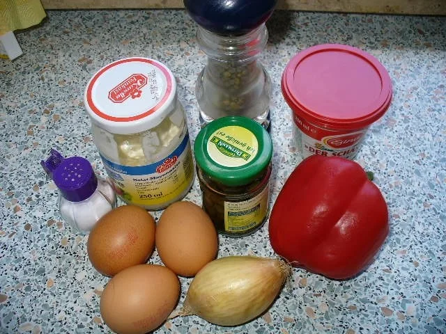 Eiersalat (2) mit Paprika - Rezept - Bild Nr. 2