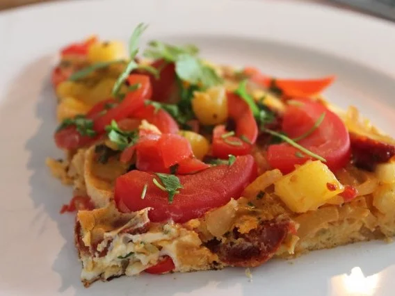 Rezept: Kartoffelomelett mit Chorizo Bild Nr. 2 Kartoffelomelett mit Chorizo - Rezept - Bild Nr. 2