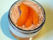 Aprikosen-Käsekuchen (im Glas und verkehrt herum) - Rezept