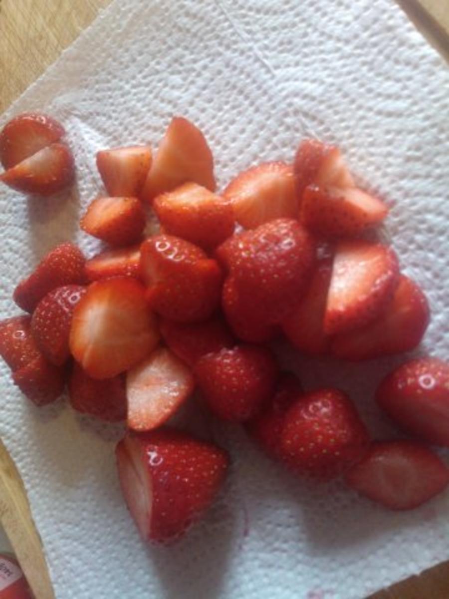 Haehnchenschenkel in Apikosensauce mit Erdbeeren - Rezept - Bild Nr. 6