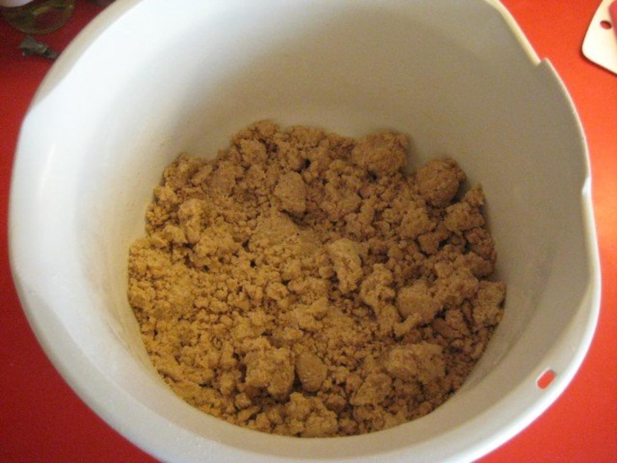 Rhabarberkuchen mit Vanillecreme und Streusel - einfach - von manschie
