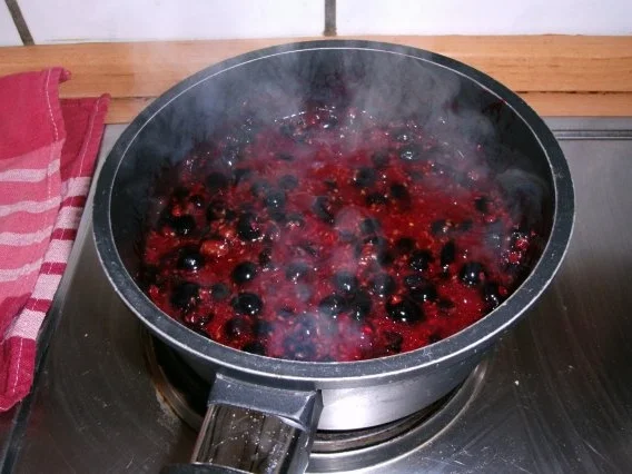 Konfitüre=Schwarze Johannisbeere + Erdbeeren - Rezept - Bild Nr. 4