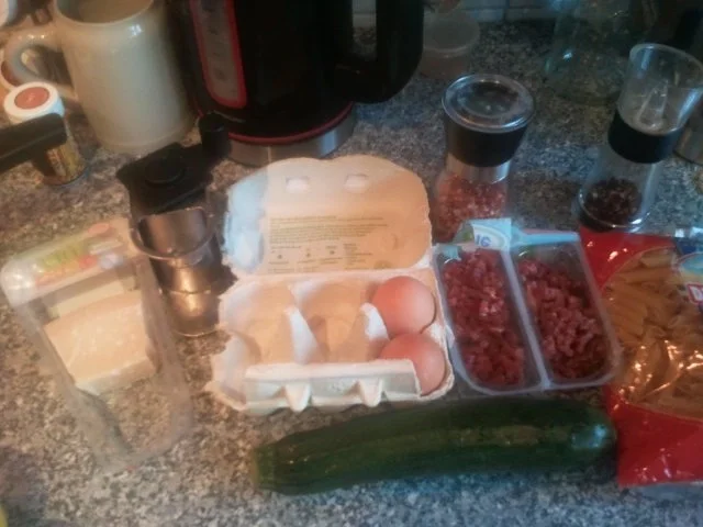 Rezept: Penna Carbonara Ge-Jamie-Nightcookert oder "Die Danke für das geile Spiel-Pfanne" Bild Nr. 3 Penna Carbonara Ge-Jamie-Nightcookert oder "Die Danke für das geile Spiel-Pfanne" - Rezept - Bild Nr. 3