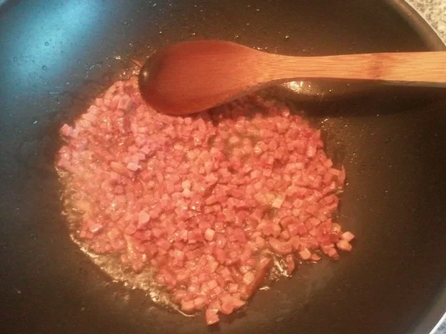 Rezept: Penna Carbonara Ge-Jamie-Nightcookert oder "Die Danke für das geile Spiel-Pfanne" Bild Nr. 5 Penna Carbonara Ge-Jamie-Nightcookert oder "Die Danke für das geile Spiel-Pfanne" - Rezept - Bild Nr. 5