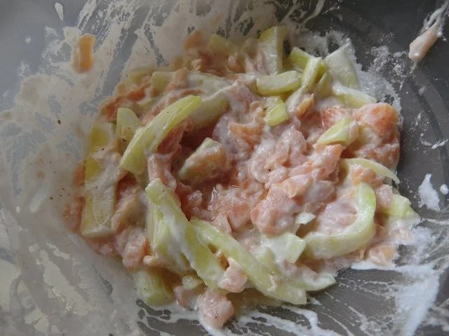 Lachs- Gurke auf Rösti - Rezept - Bild Nr. 4