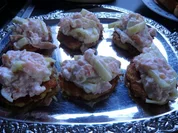 Lachs- Gurke auf Rösti - Rezept