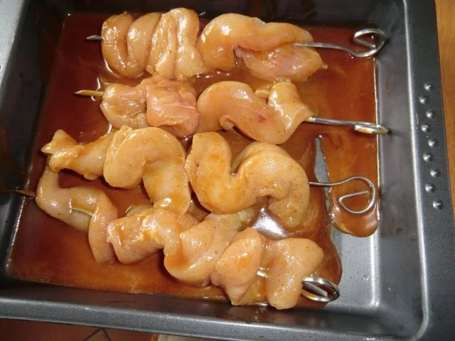 Rezept: Marinierte Hähnchenspieße Marinierte Hähnchenspieße - Rezept