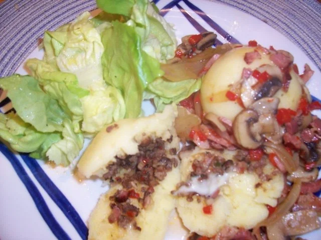 Gefüllte Kartoffelklöße - Rezept