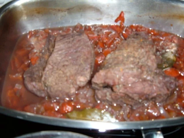 Fleisch : Rinderbraten in Rotwein - Balsamico - Rezept - Bild Nr. 4