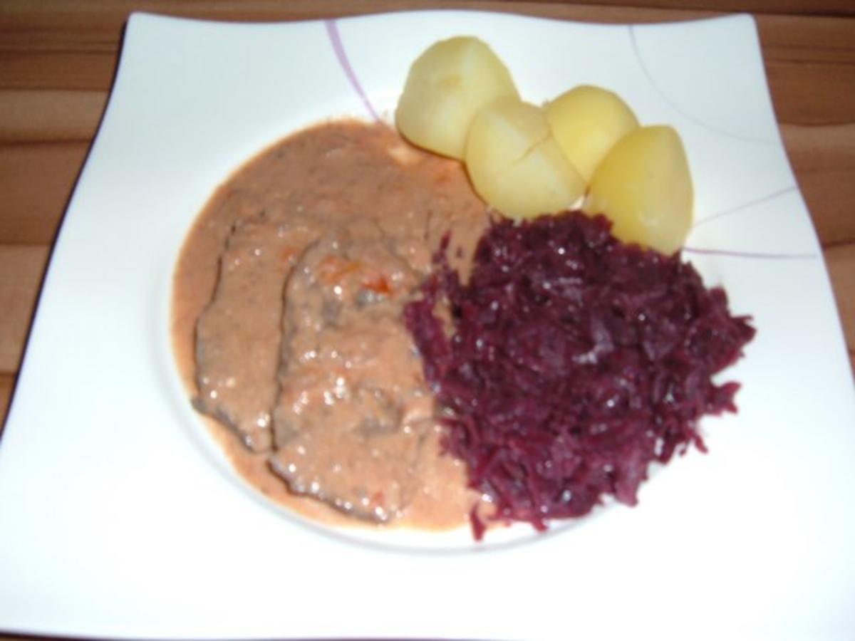Fleisch : Rinderbraten in Rotwein - Balsamico - Rezept - Bild Nr. 6