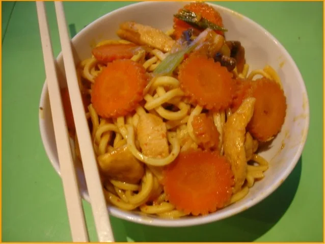 Exotisches Hähnchenbrustfilet mit Nudeln - Rezept