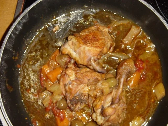 Hähnchenschenkel Cacciatora (Jägerart) - Rezept