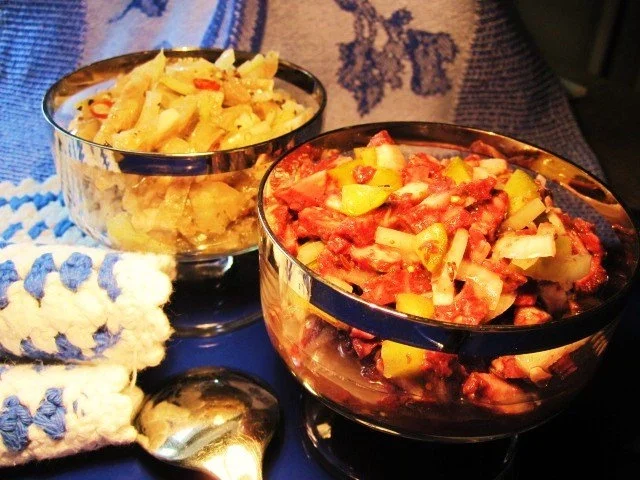 Wurstsalat aus rotem Preßsack - Rezept - Bild Nr. 2