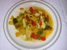 Paprika-Gemüsepfanne mit Putenbrust - Rezept