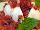 Büffelmozzarella mit Melonen-Salsa - Rezept