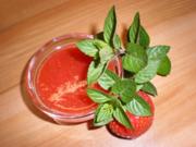 Erdbeer-Konfitüre mit Minze - Rezept