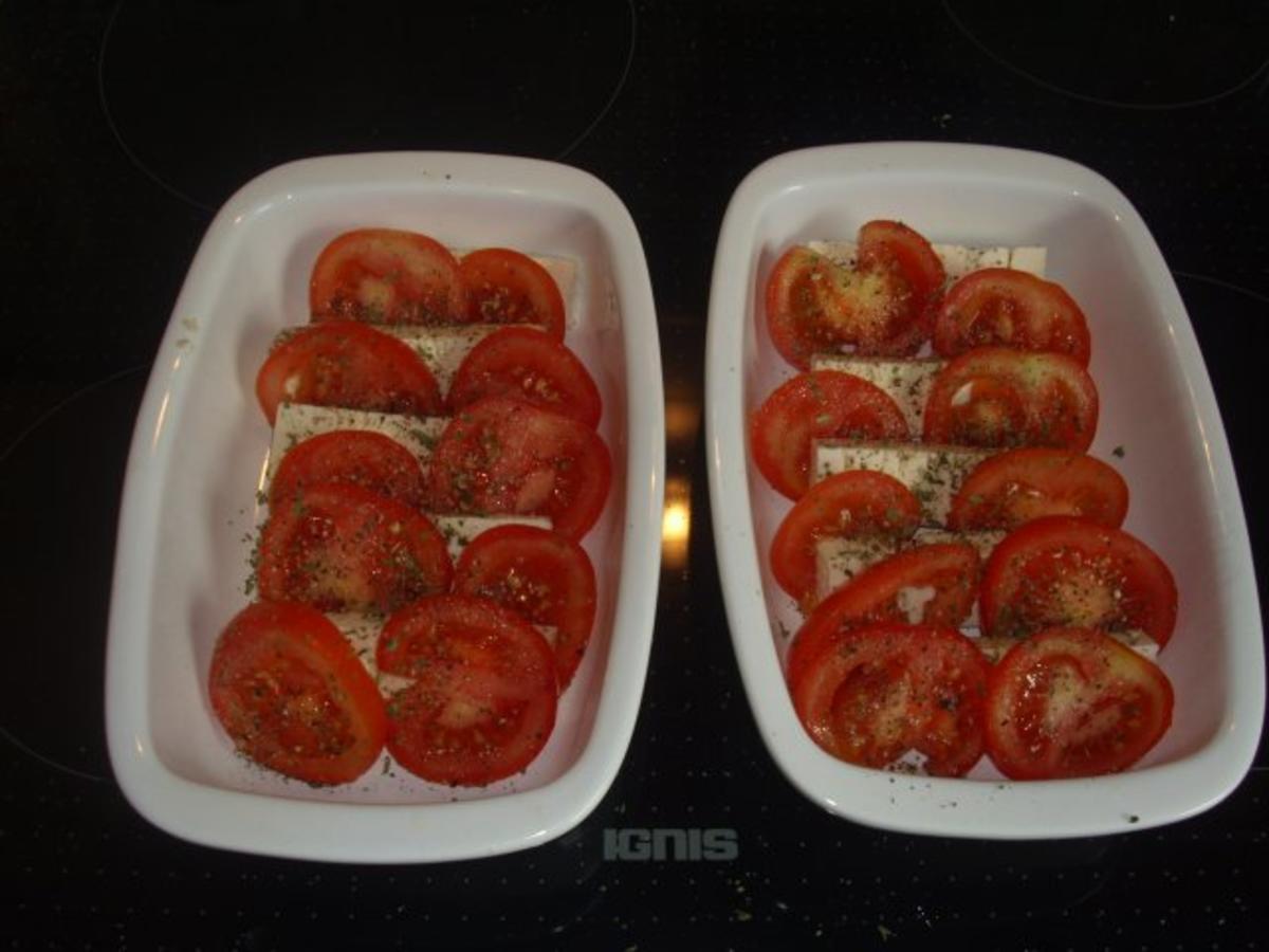 Tomaten-Feta-Pesto-Überbacken - Rezept - Bild Nr. 2