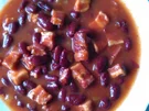 Eintopf: Rote Bohnen mit Schinkenspeck - Rezept