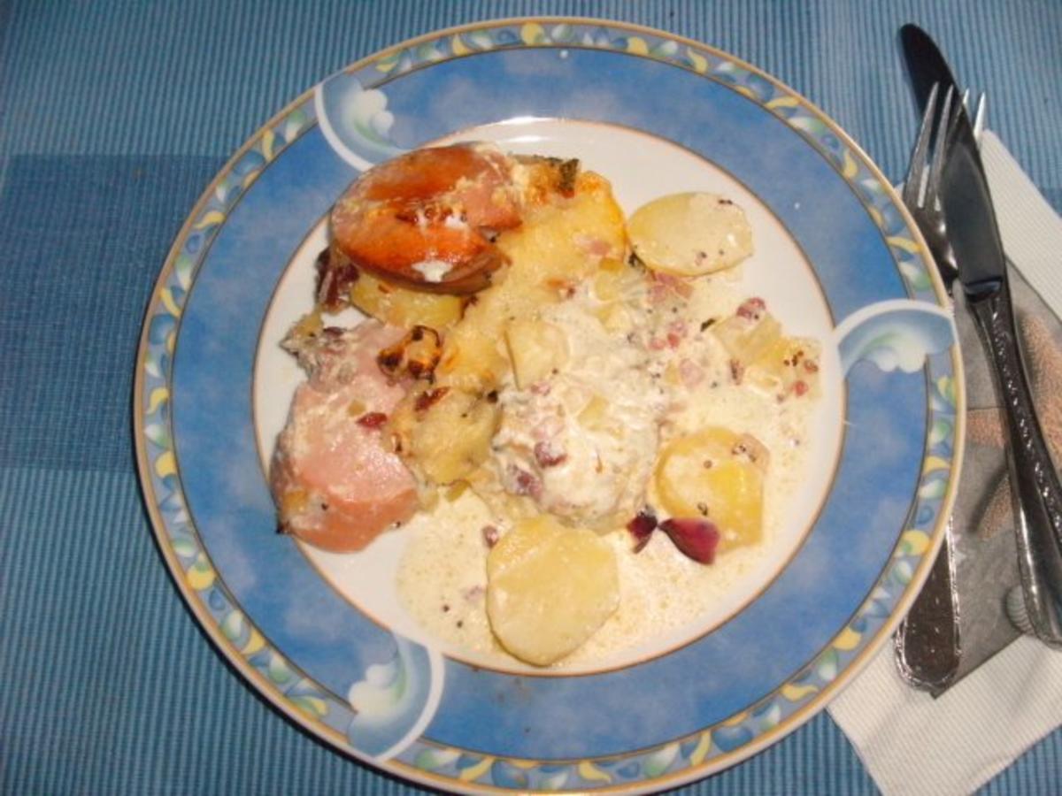 Sahniges Kartoffel-Wurst-Gratin - Rezept - Bild Nr. 12